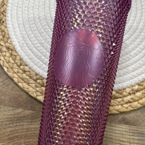 Starbucks Walt Disney 50th Anniversary Pink Studded Tumbler with Straw 24oz - Picture 5 of 7